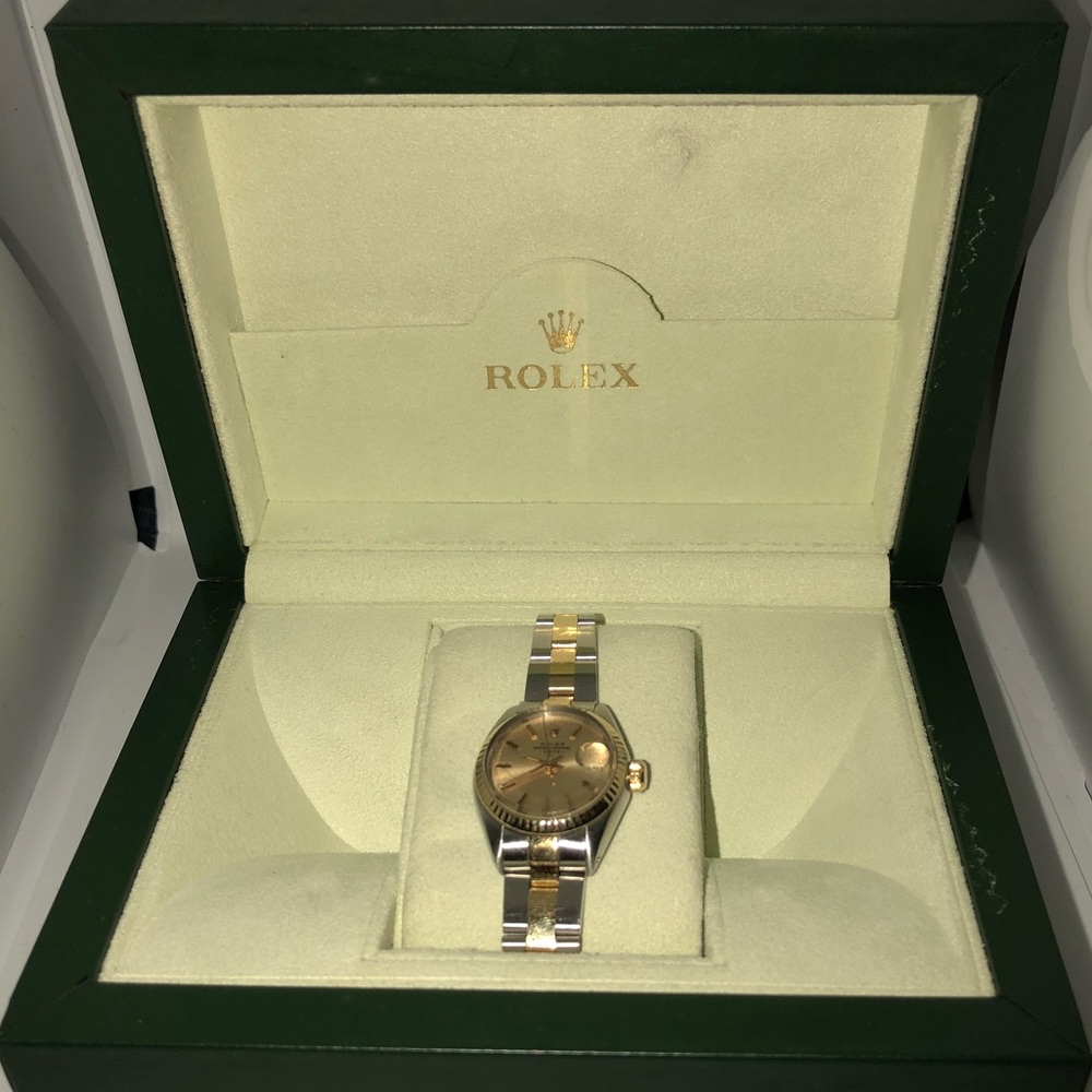 Ladies 24 mm Oyster Perpetual 18k Gold